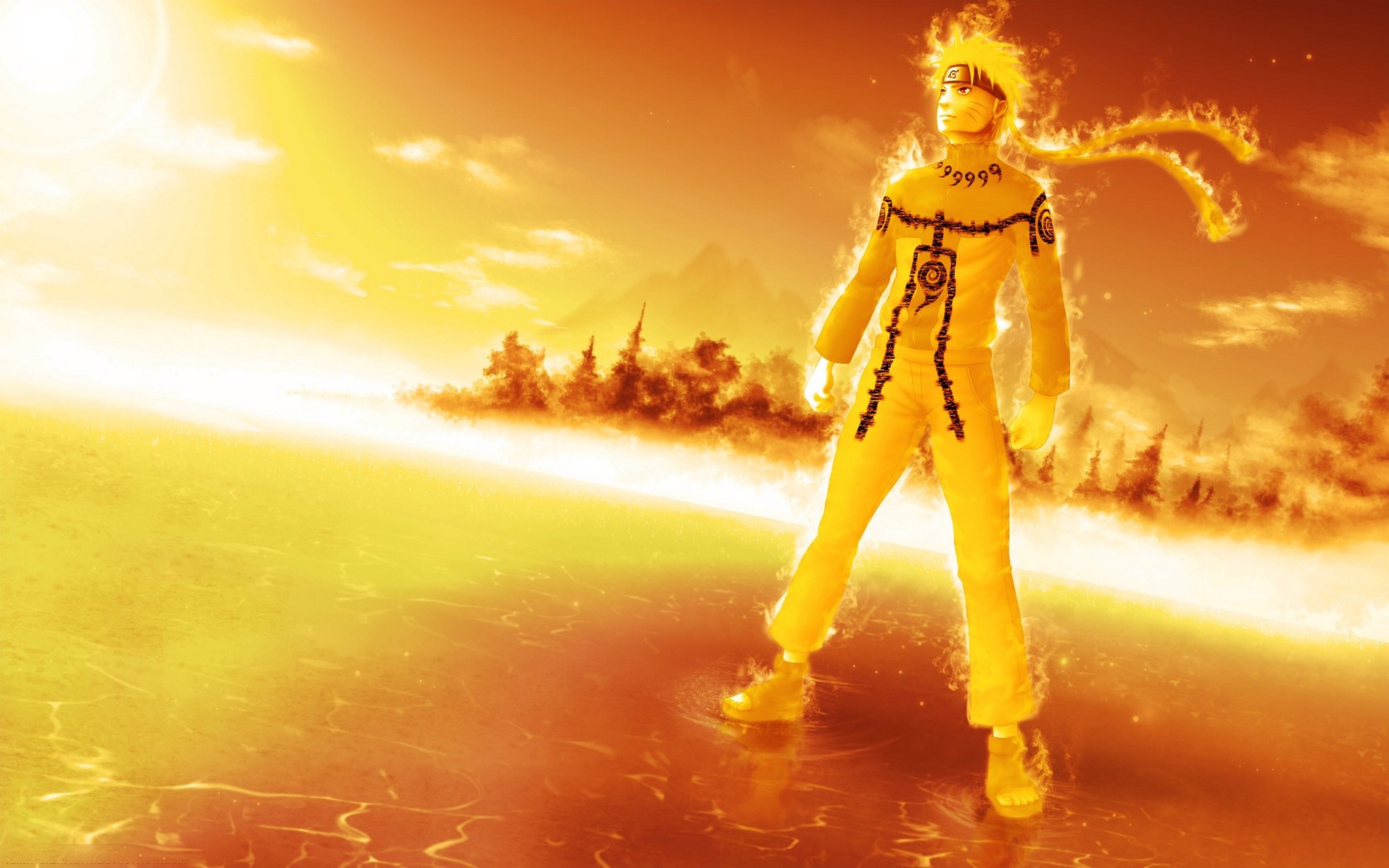 Naruto Uzumaki A Glow Of Power Full HD Wallpaper And