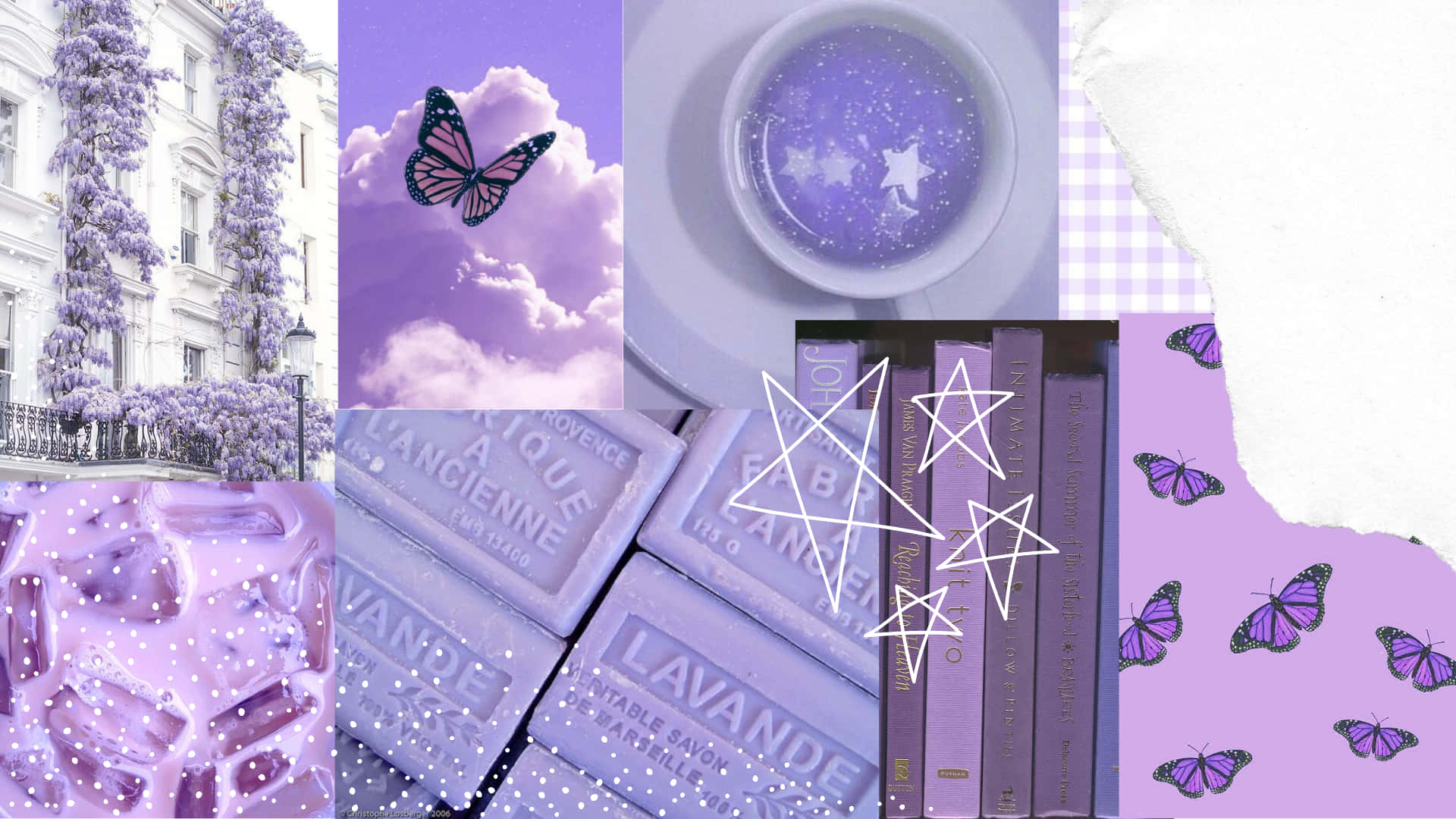 Lavender Aesthetic Laptop Wallpaper