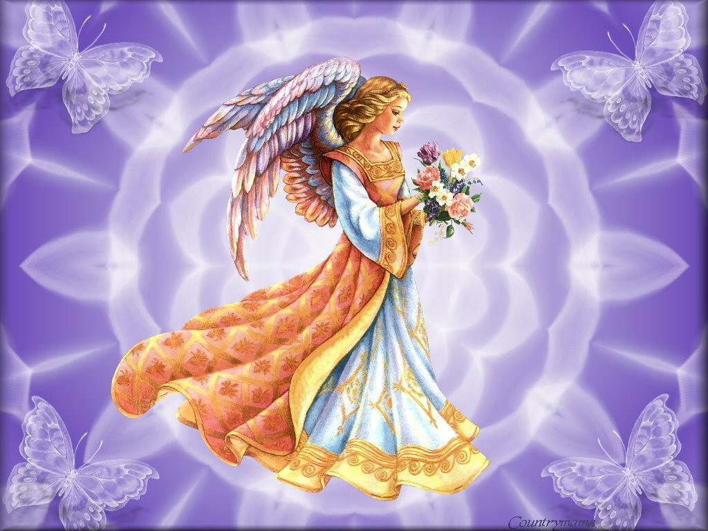 Angels Image Angel And Butterflies HD Wallpaper