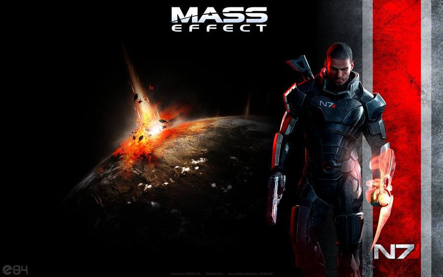 Mass Effect Male Shepard Wallpaper By Energy84 Fan Art Games
