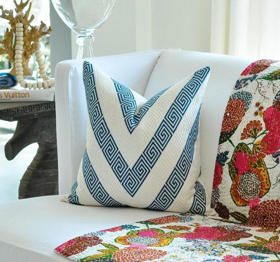 20sq Schumacher Nebaha Embroidery Pillow Cover In By Woodyliana