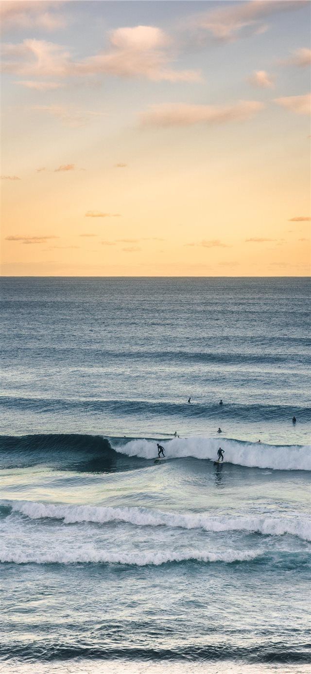 Surfing Waves iPhone Wallpaper