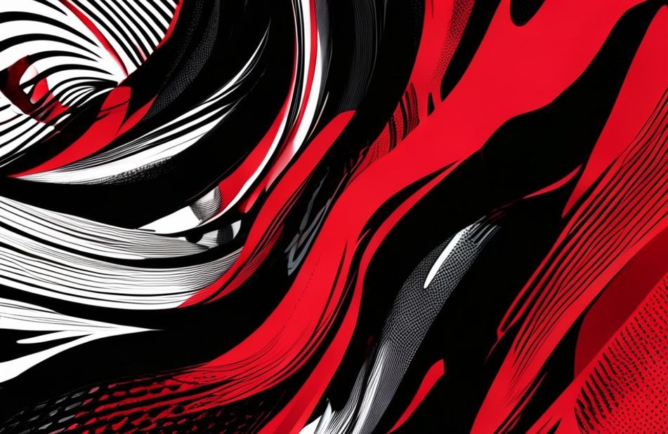 Black And Red Abstract Wallpaper