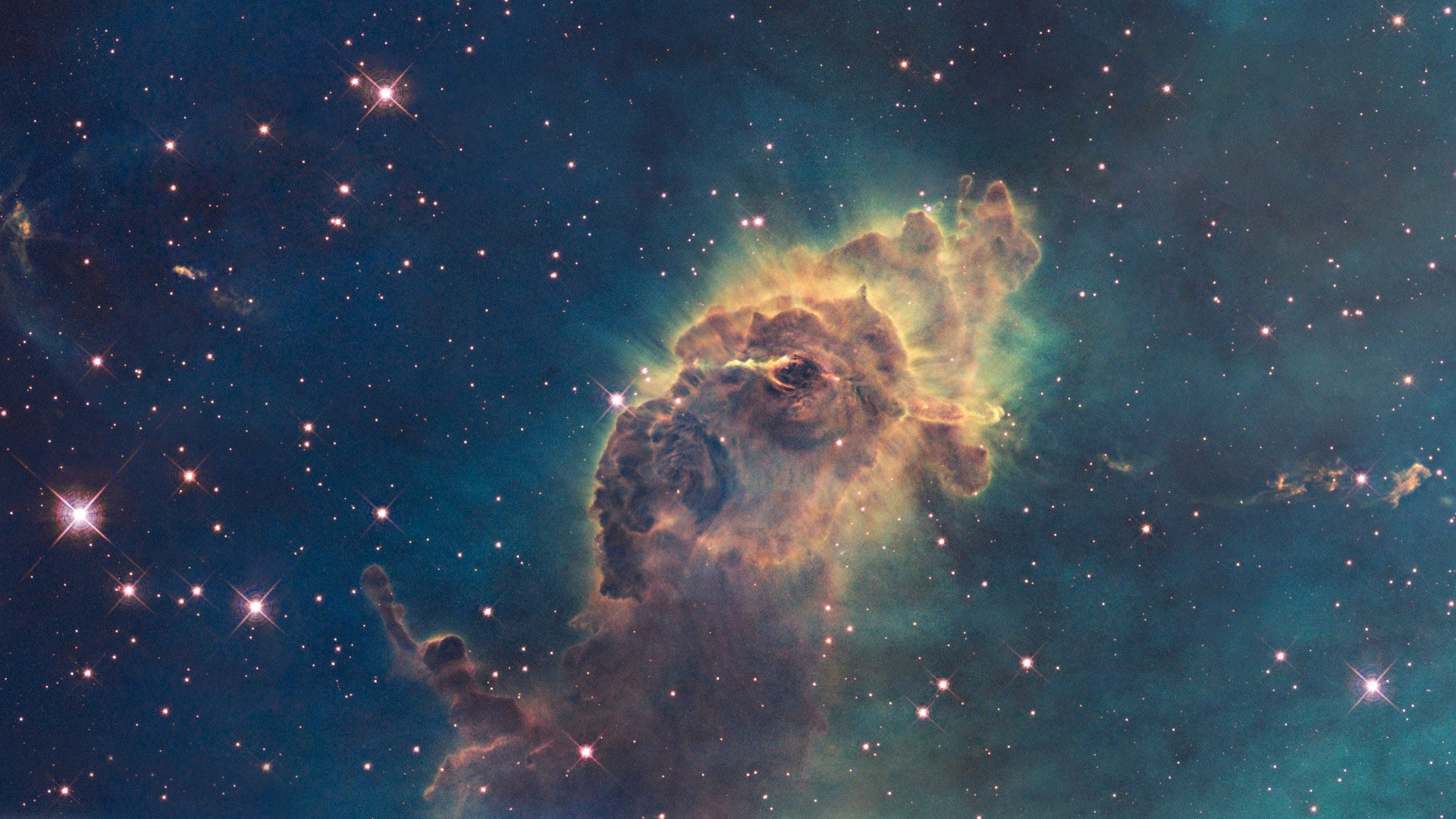 Carina Nebula Widescreen Wallpaper