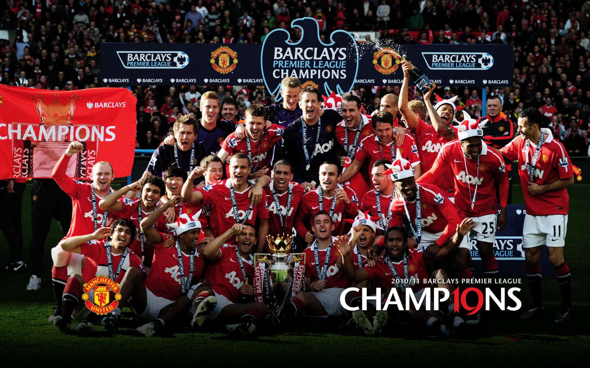 Manchester United Team Ready To Strike Wallpaper