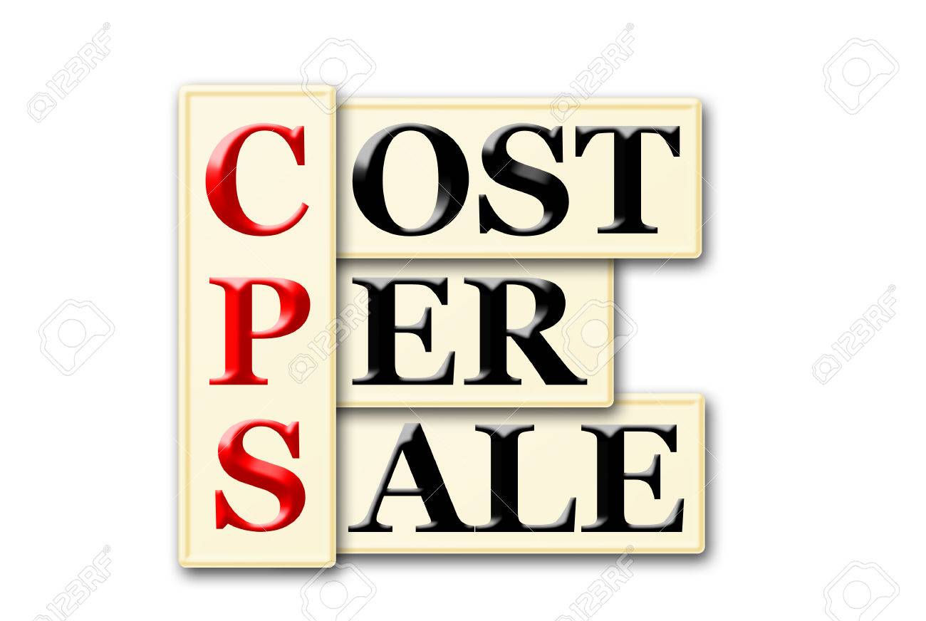 Cps Cost Per Sale Acronym On White Background Stock Photo