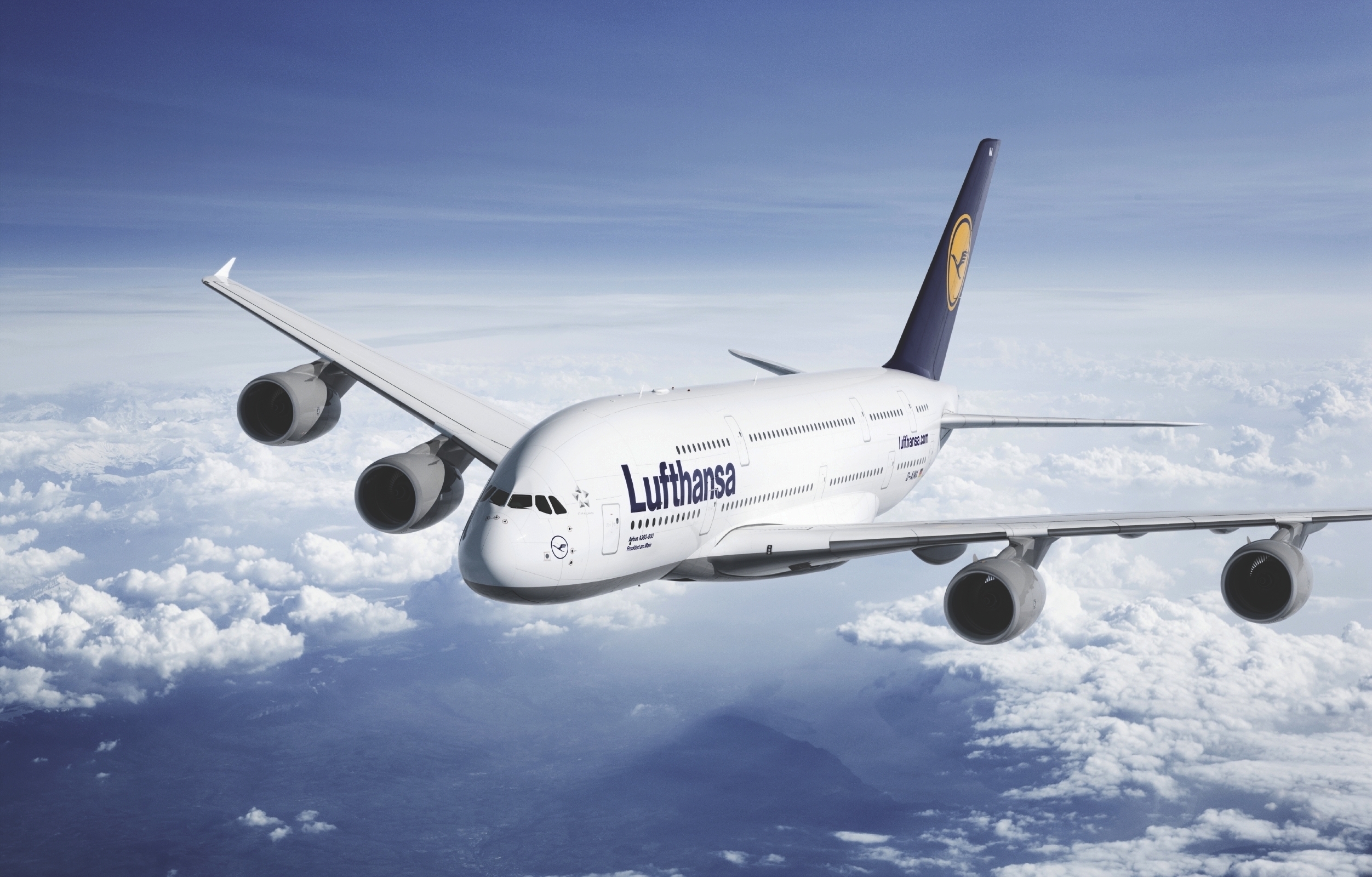 A380 Lufthansa HD Wallpaper Res