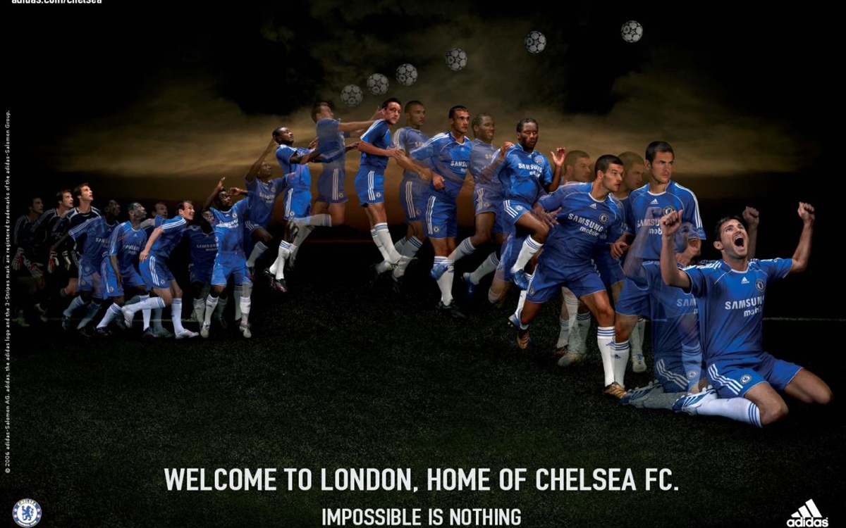 Chelsea Football Club Fc Fonds Cran Wallpaper Image