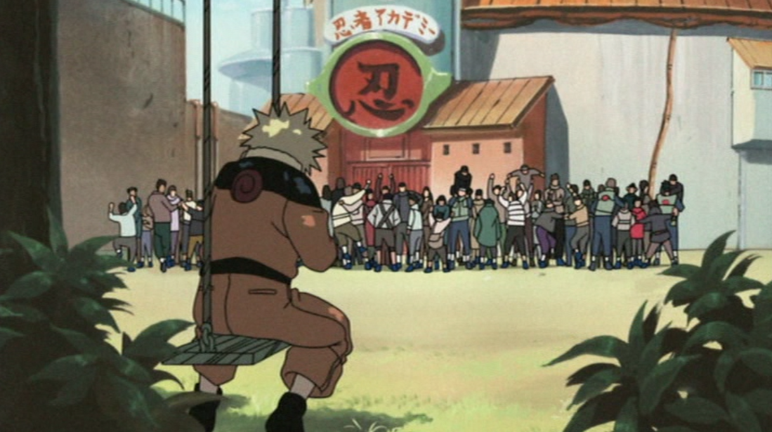 Naruto On His Swing Left Out At School Kid