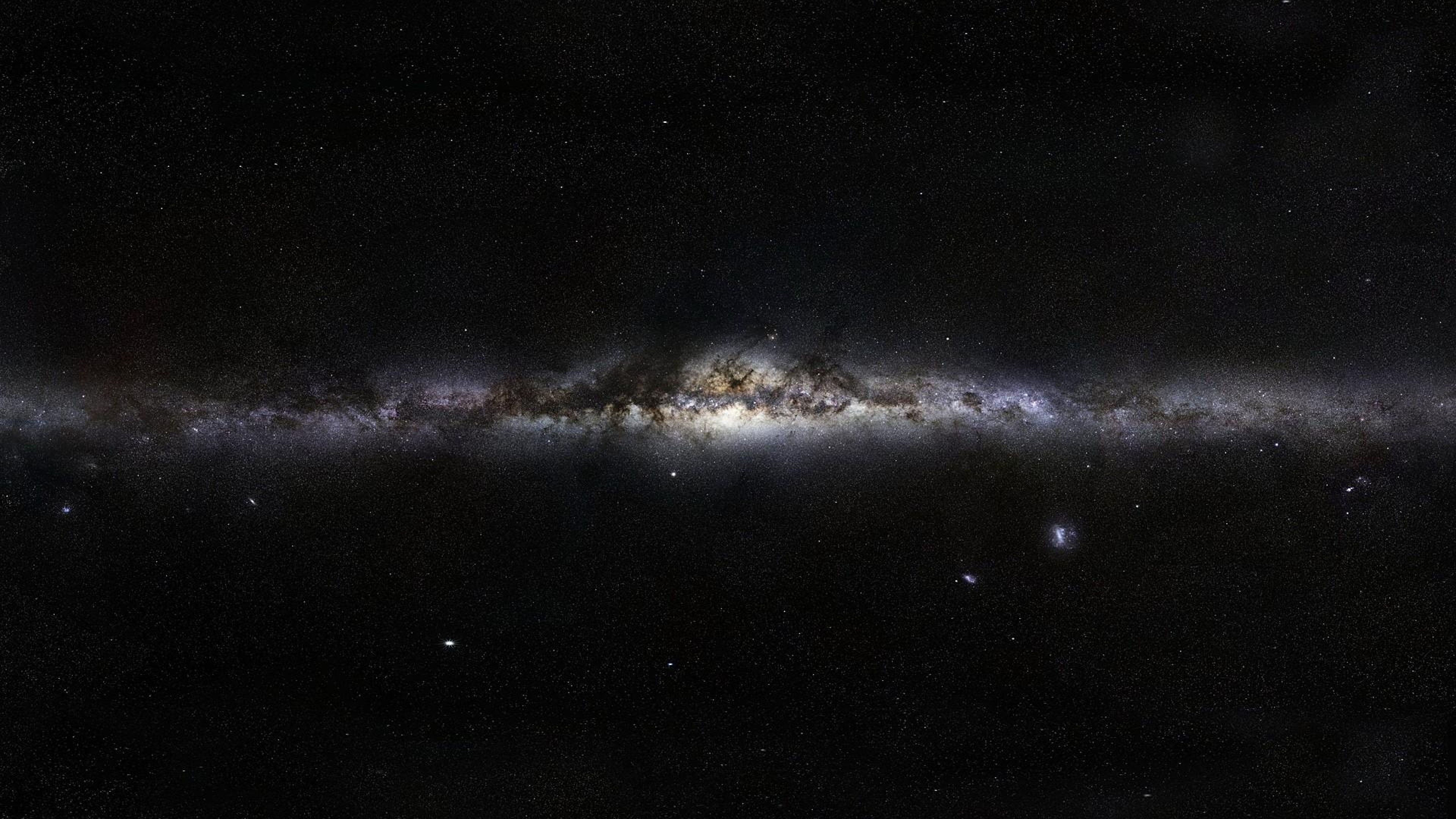 Wallpaper 3840x2160 Milky way Stars Space Nebula 4K Ultra HD HD