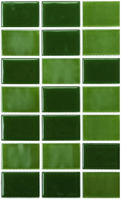 Green Rectangle Tile Wallpaper