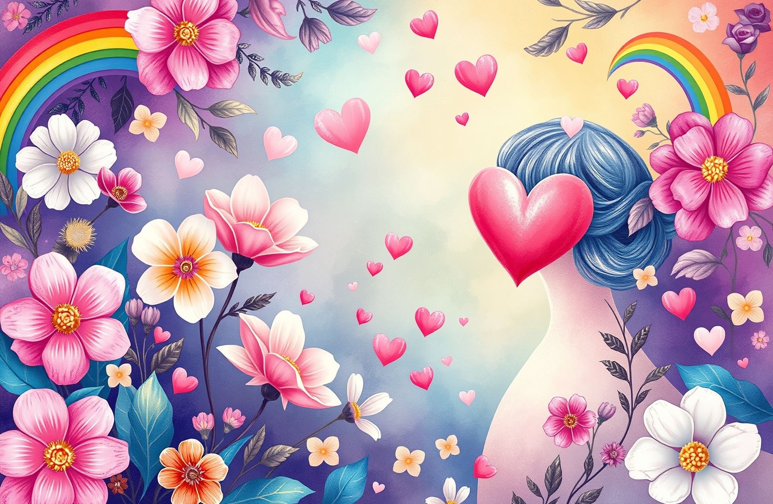 Lesbian Aesthetic Pride Wallpaper