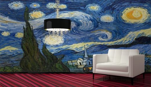 Free download Starry Night Van Gogh wallpaper mural For The Home ...