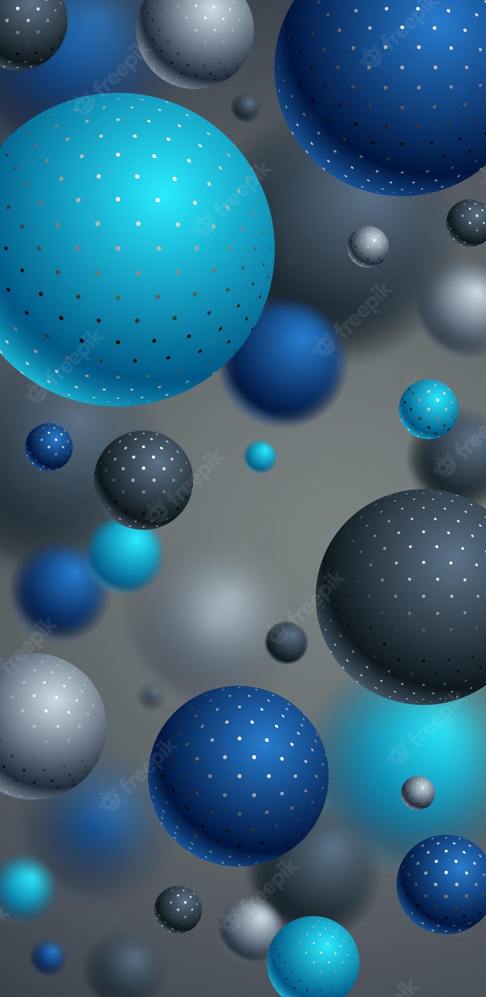 Premium Vector Abstract Spheres Background For Phone