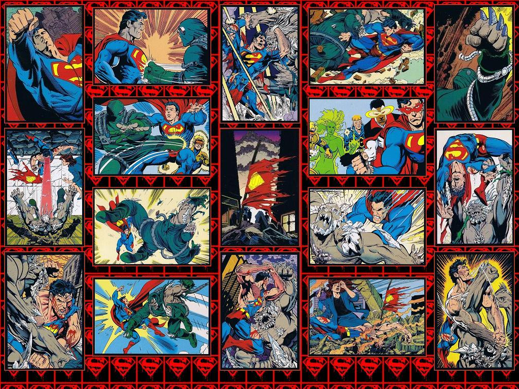 The Death Of Superman Skybox Card Wallpaper By