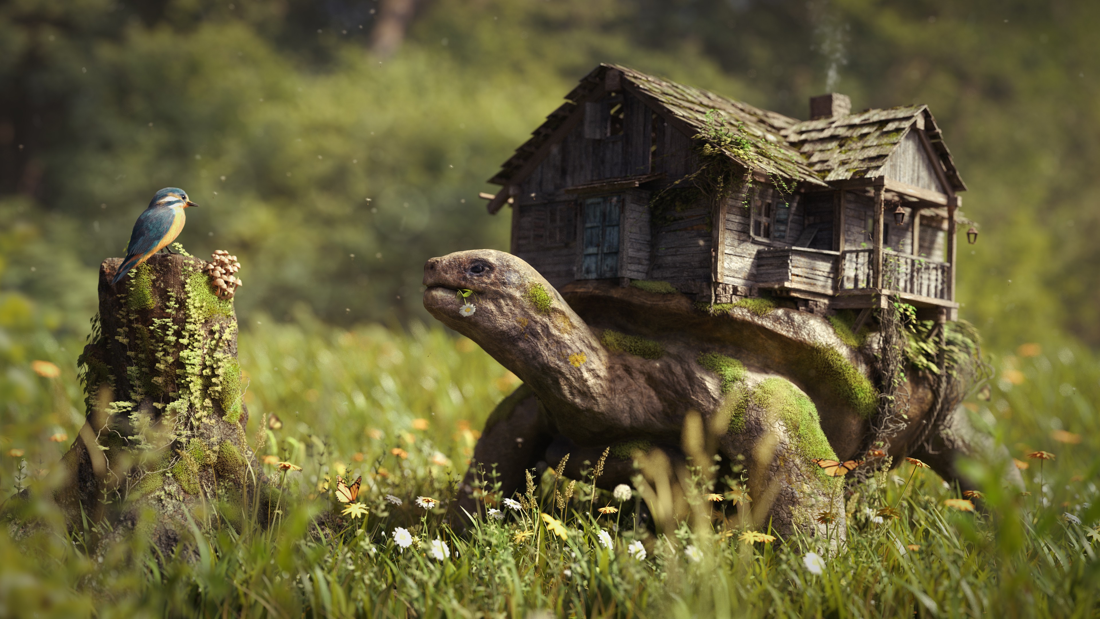 Digital Art Animals Photography Photoshopped Nature Grass