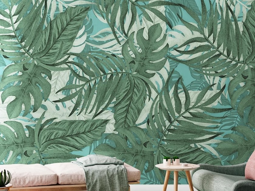 Tropical wallpaper PVC free eco washable