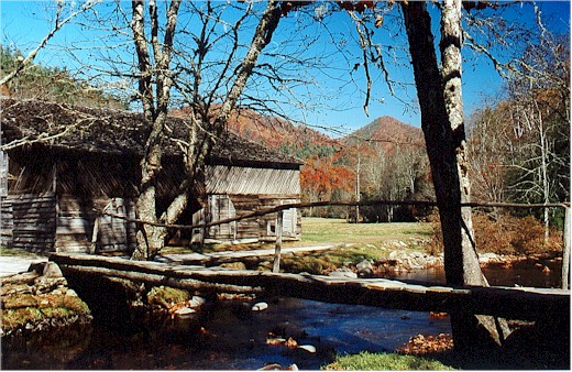 This is the Caldwell Barn in the Cataloochee Valley GreatSmoky
