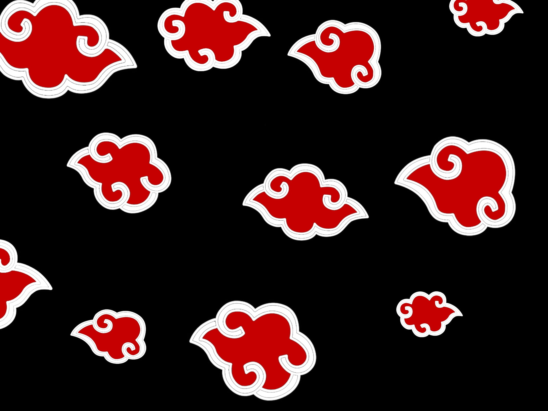 HD Naruto Art Shippuden Abstract Akatsuki Patterns X 1080p Red Clouds Anime Wallpaper