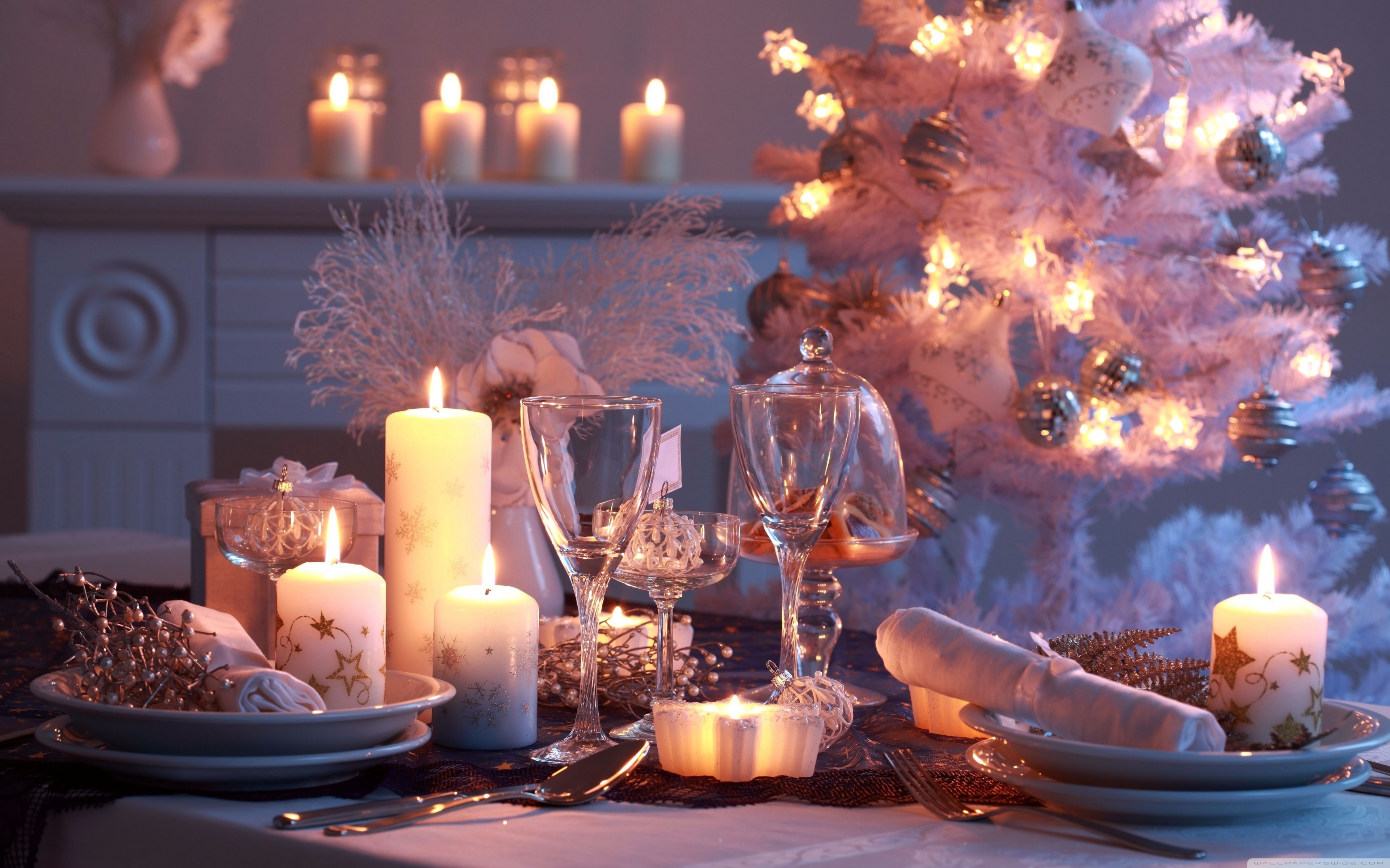 Christmas Dinner Wallpaper And Image Pictures Photos