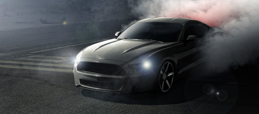  ] Fondo de pantalla de Mustang Burnout
