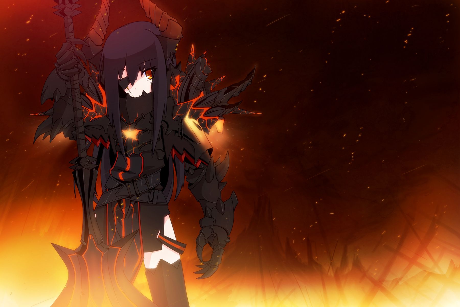 Madness Anime girl armor armour awesome badass beautiful