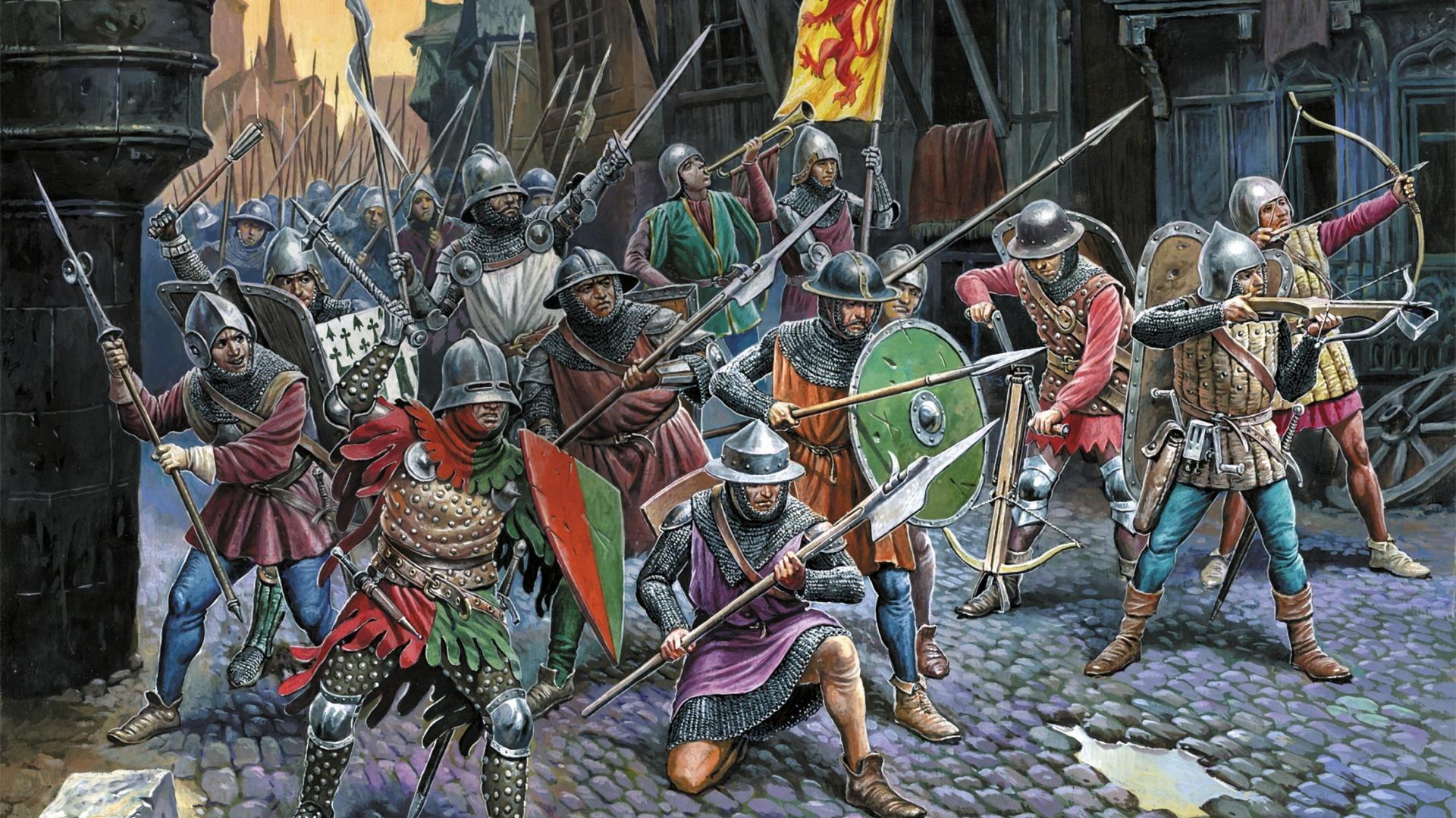 Fantasy Medieval Battle Art Wallpaper