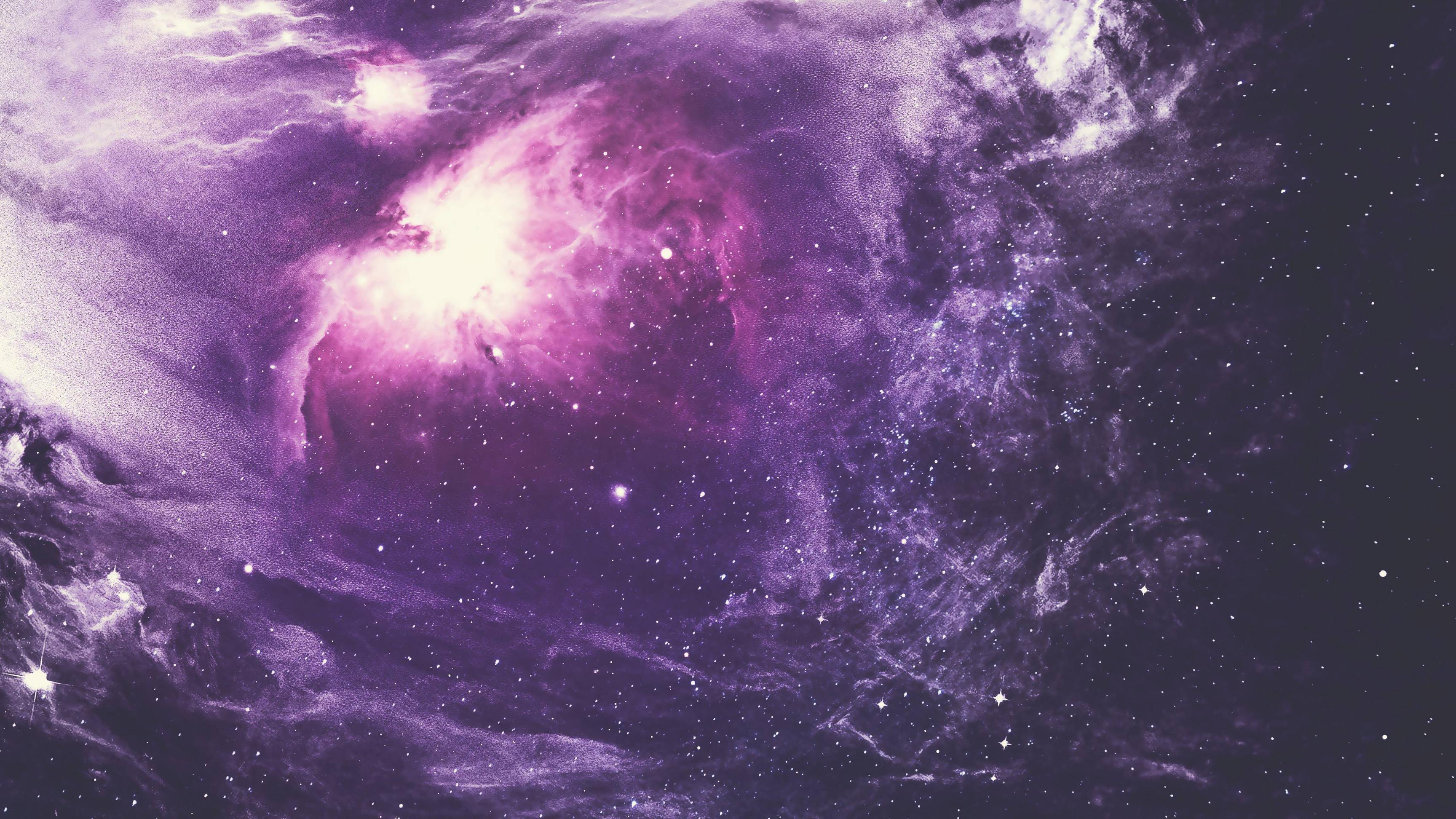 Purple Nebula 4k Wallpaper HD Digital Universe