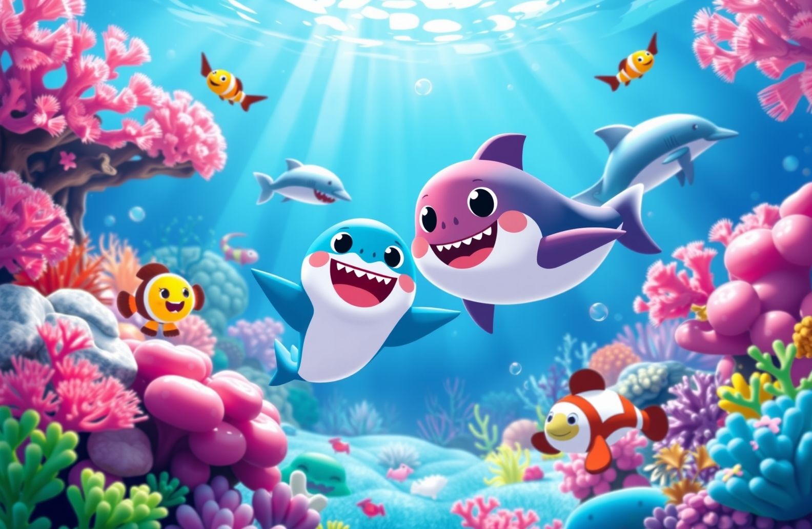 Baby Shark Pinkfong Wallpaper