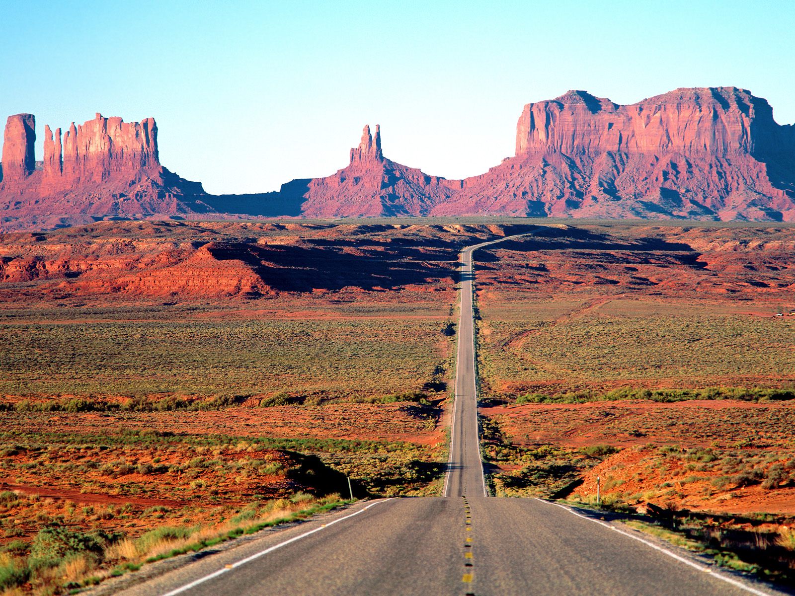 On The Road Again Monument Valley Arizona   Scenic Wallpaper Image