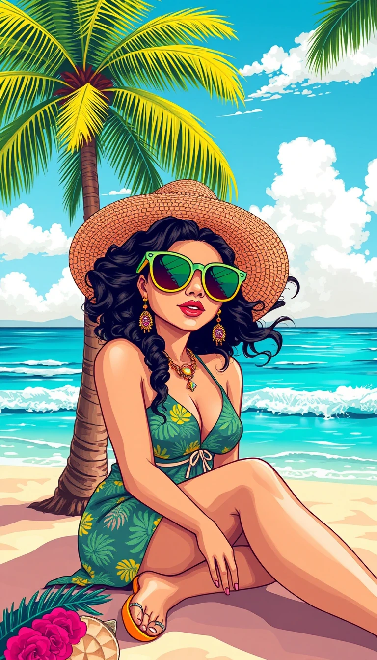 Coconut Girl Wallpaper
