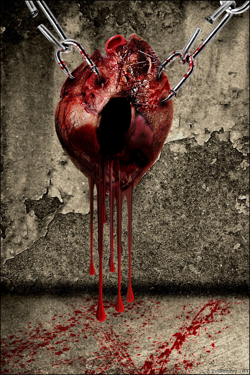Bloody Heart Wallpaper Bleeding By