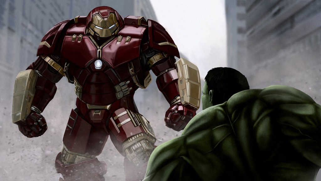Iron Man Hulkbuster Vs The Hulk By Xynode