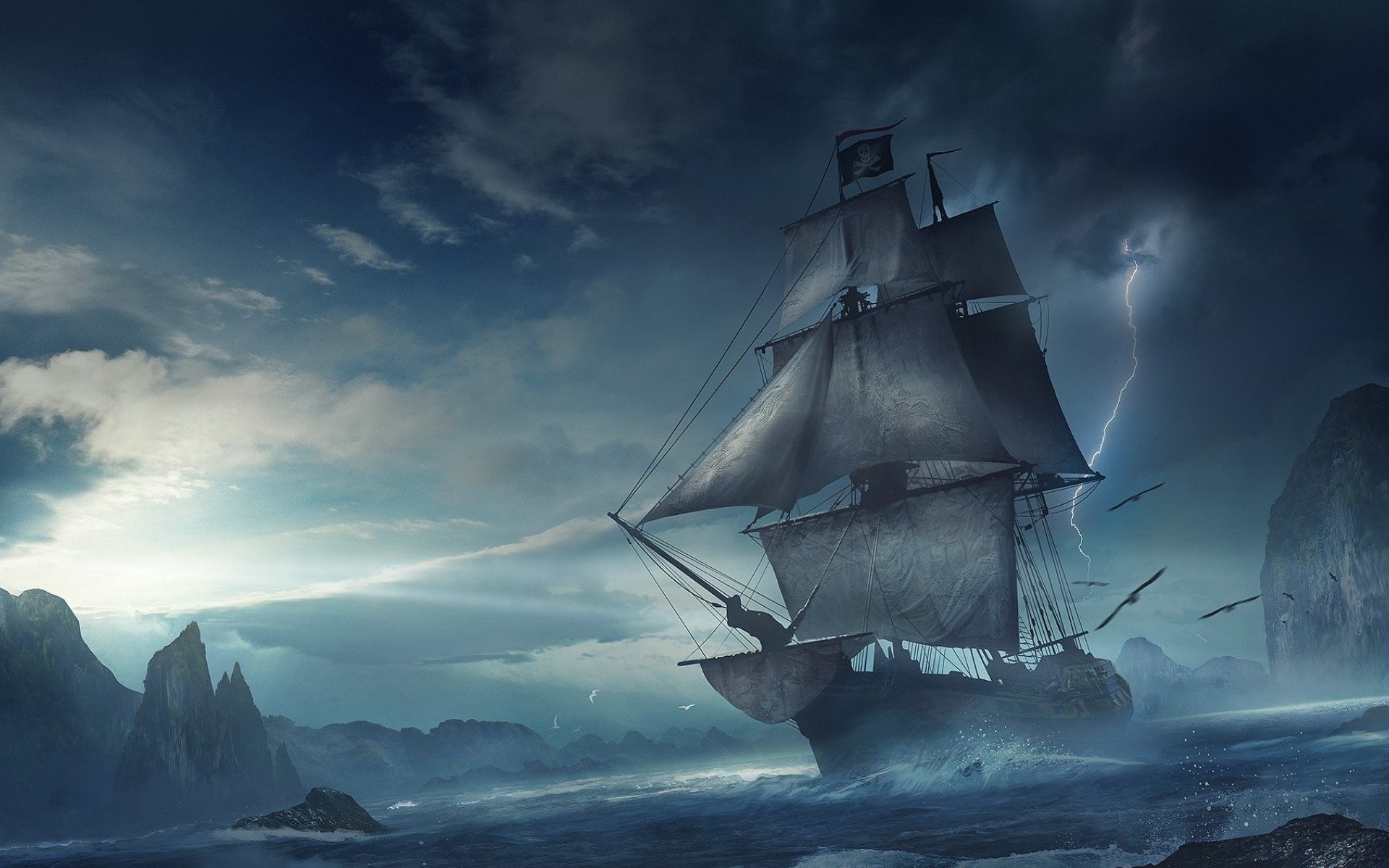 Sailing Ship Wallpaper Image