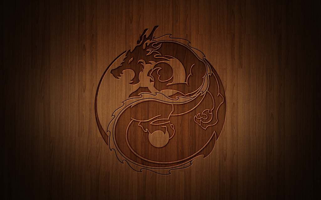 Dragon Yin Yang Wallpaper