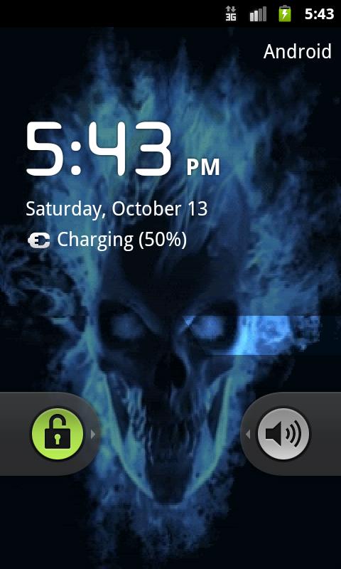 Blu Flame Skull Live Wallpaper Android Apps On Google Play