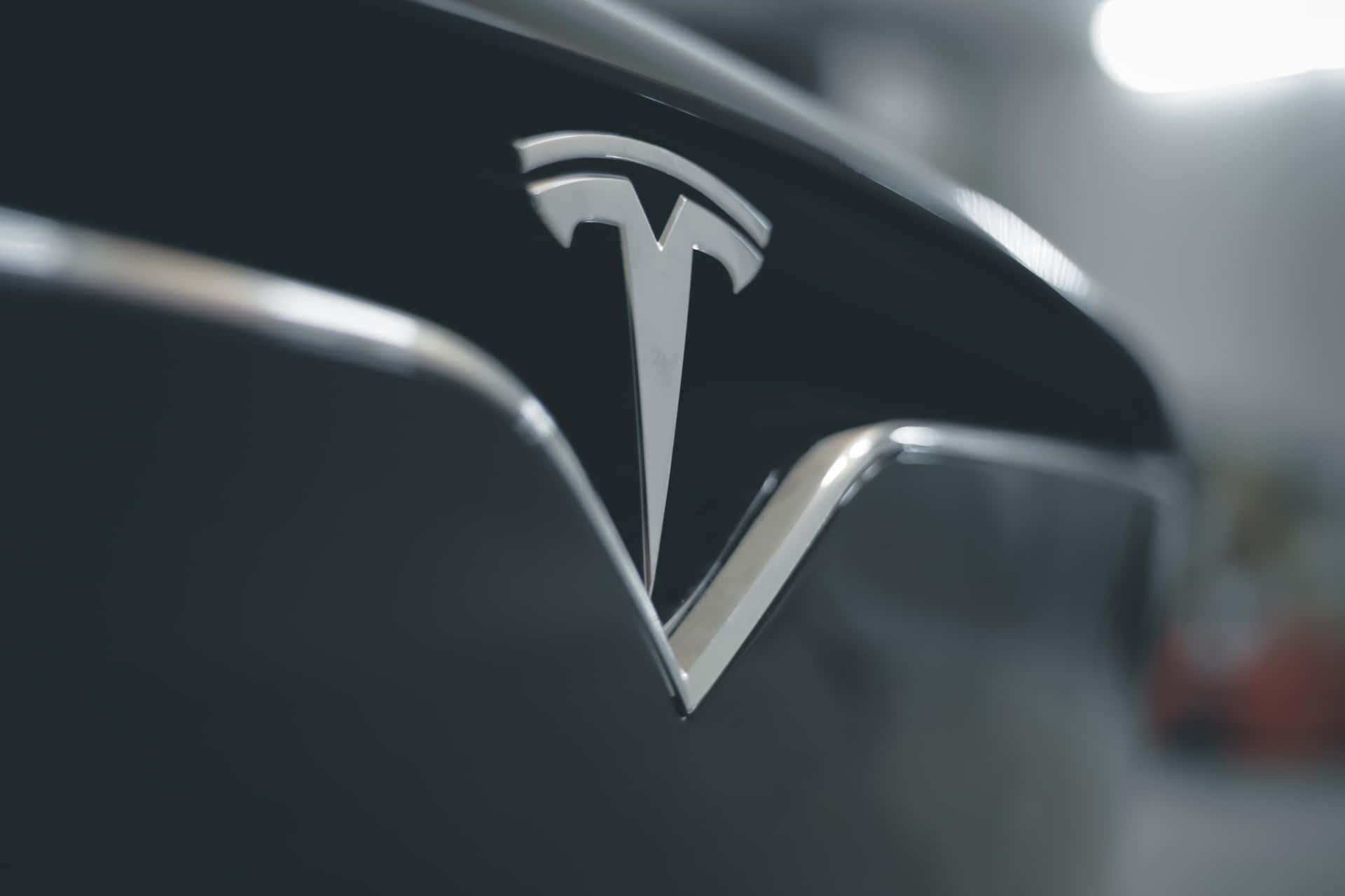 Logo Of The Technological Automobile Pany Tesla In 4k