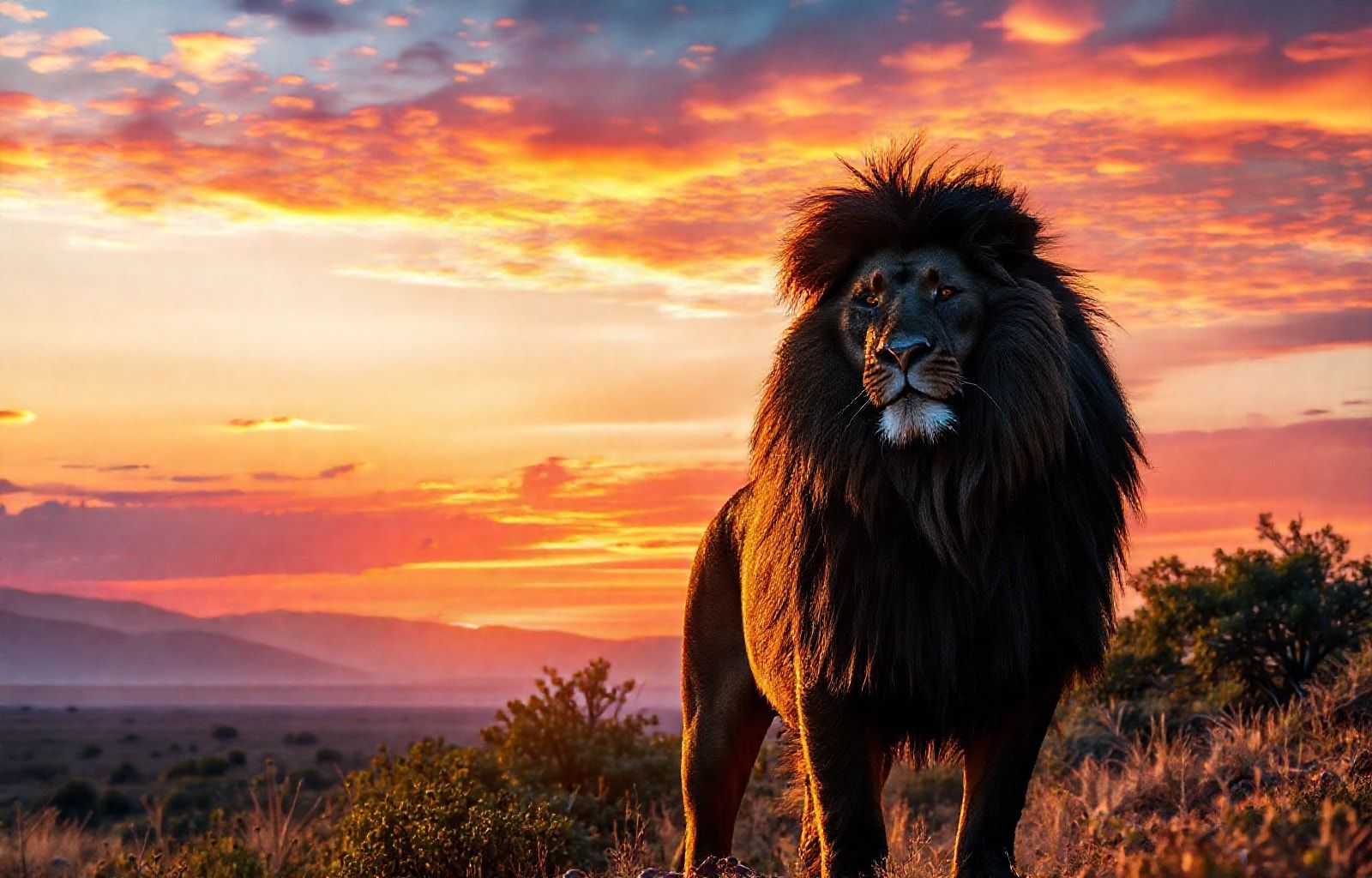 Black Lion HD Wallpaper