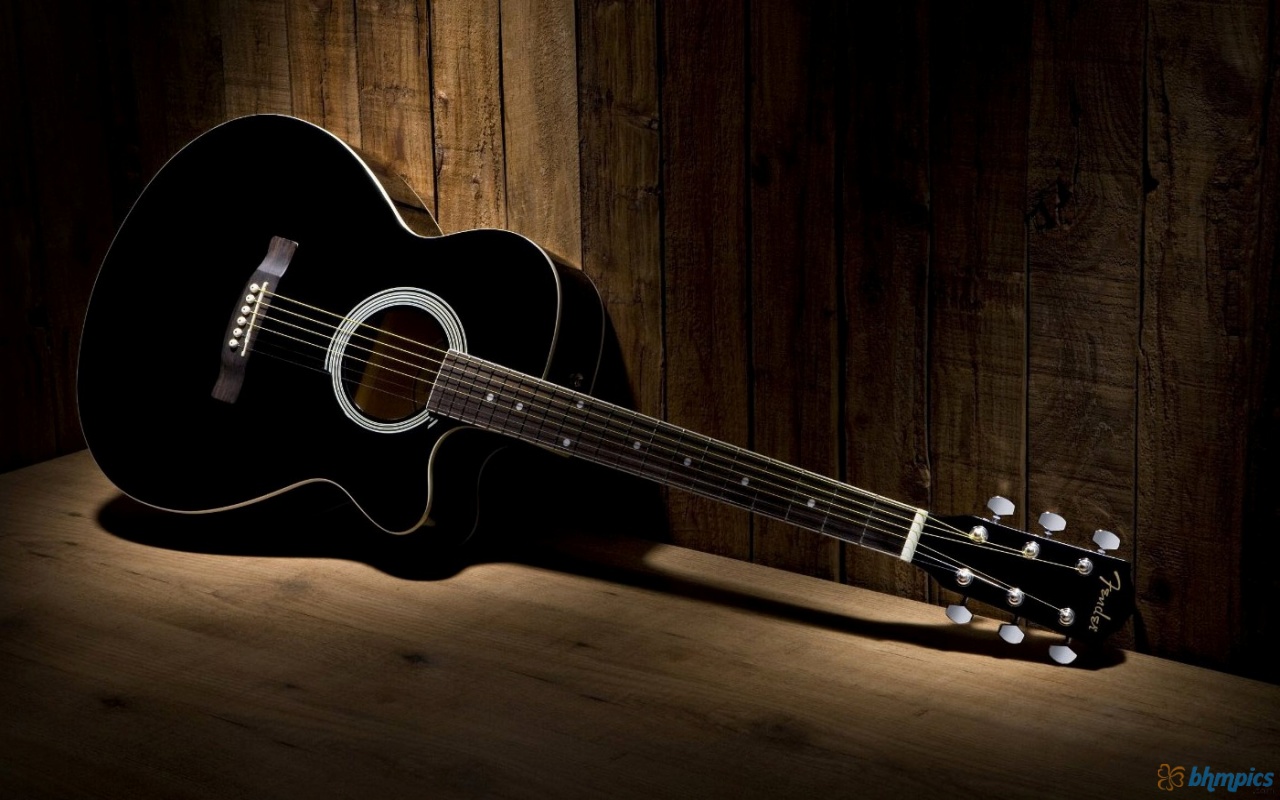 Guitar Wallpaper Black For Desktop Pc