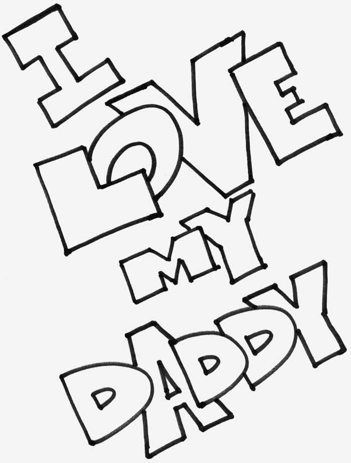 Love You Dad Coloring S For Kids Desktop Background Wallpaper