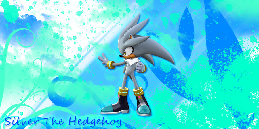 Silver The Hedgehog Wallpaper by Azephyria on