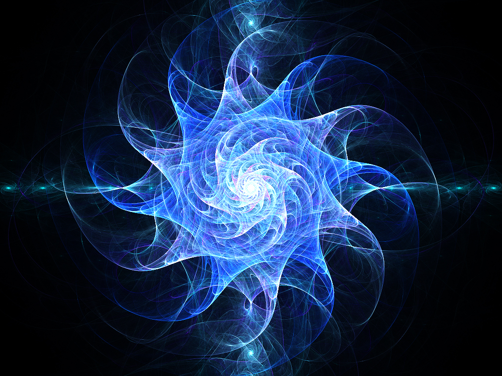 Blue Swirl Design Desktop Wallpaper