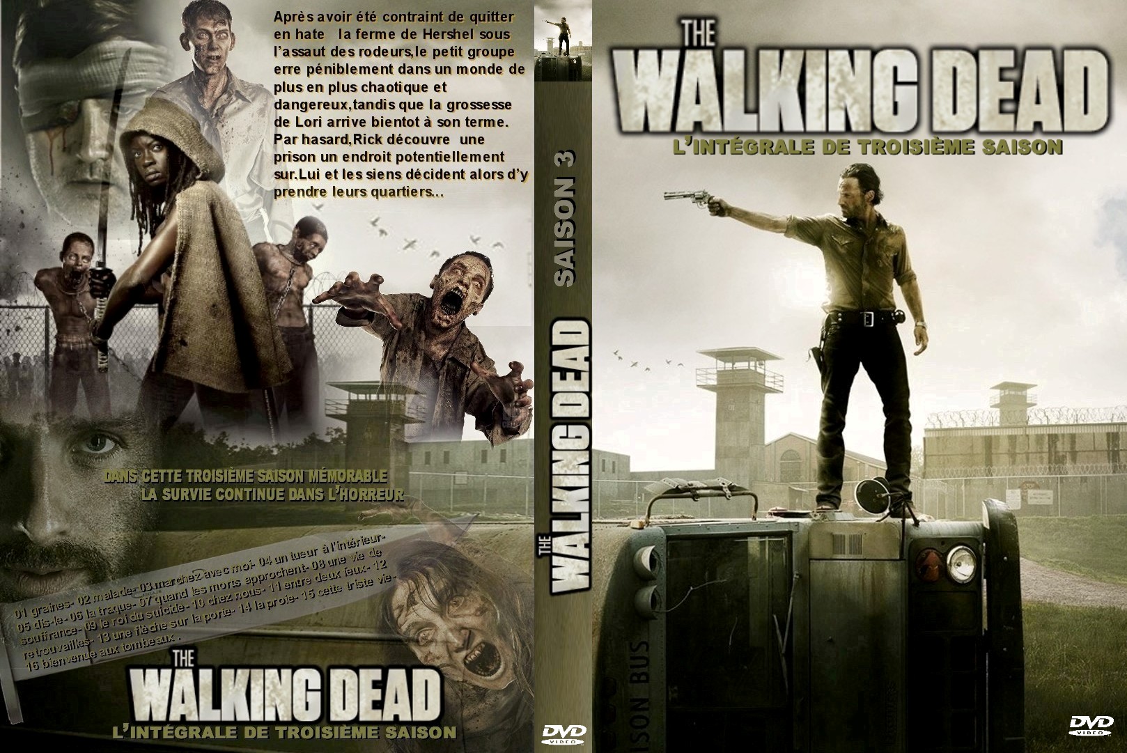 Jaquette Dvd The Walking Dead Saison Custom