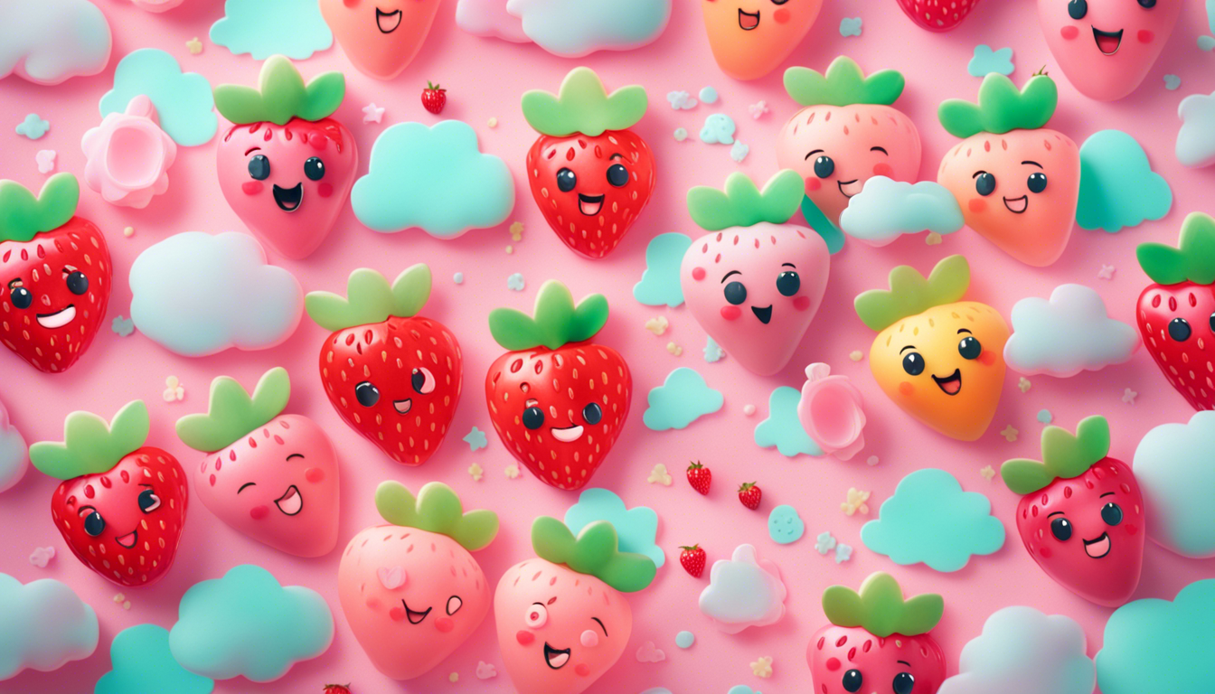 Kawaii Strawberry Wallpaper