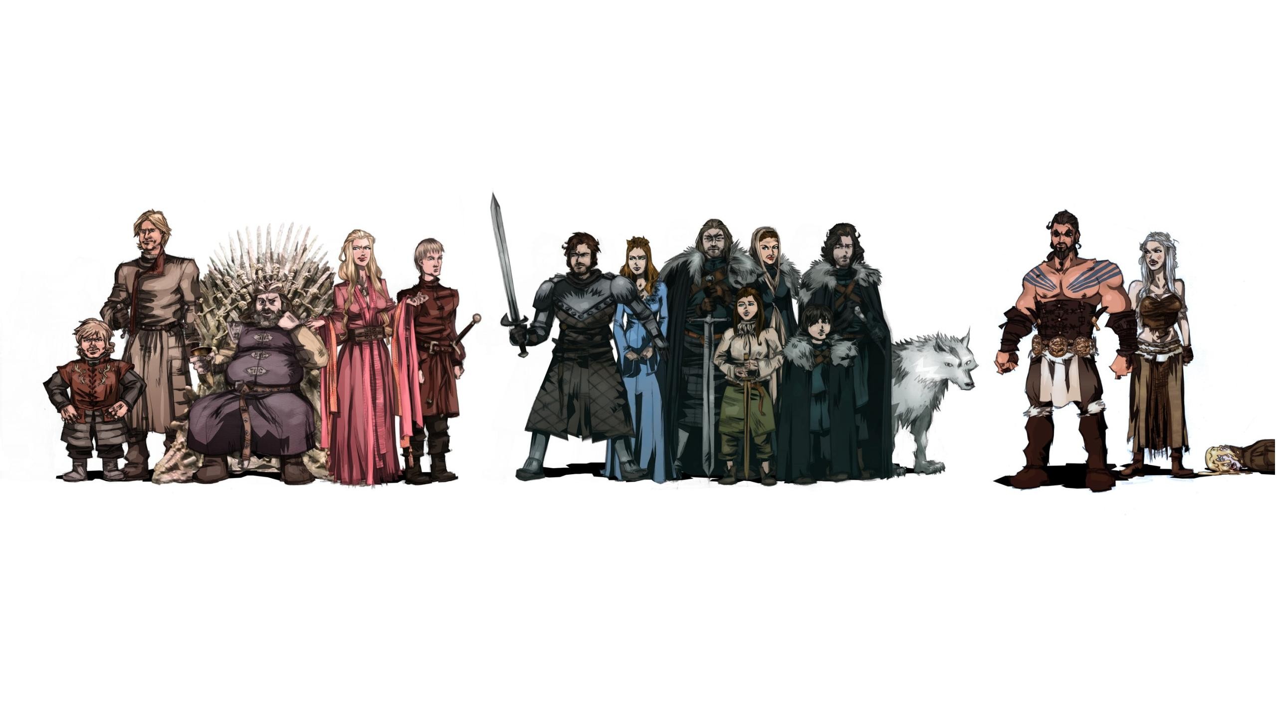 Game Of Thrones White Drawing Wallpaper