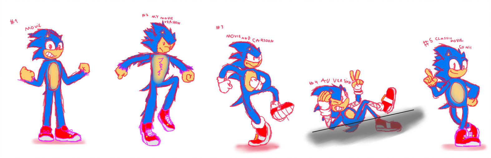 Sonic Movie Design And Alt Designs By Pauloddd2005 On