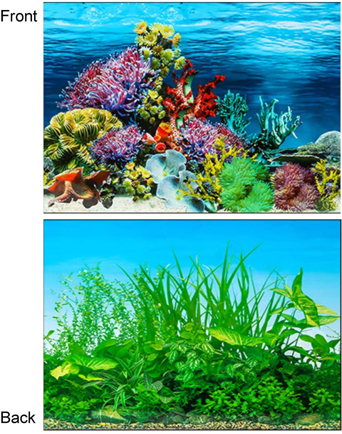 Amazon Azlzm Double Sides Fish Tank Background Aquarium