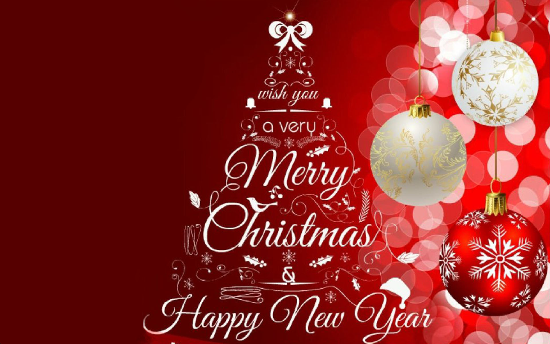 Greeting Card Merry Christmas And Happy New Year Image