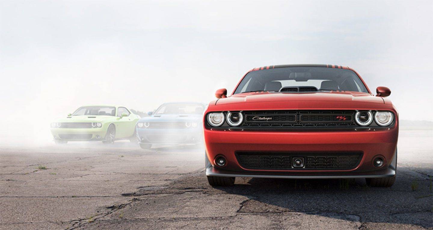 Dodge Challenger Red Color Front HD Image And Wallpaper