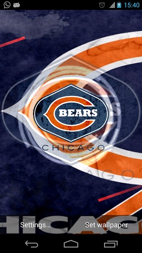 Bigger Chicago Bears Live Wallpaper For Android Screenshot